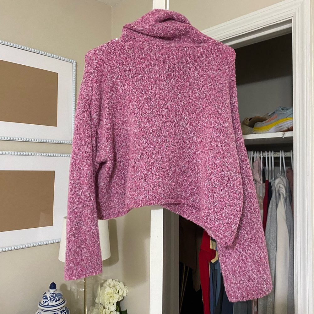 Cozy Pink Turtleneck Sweater